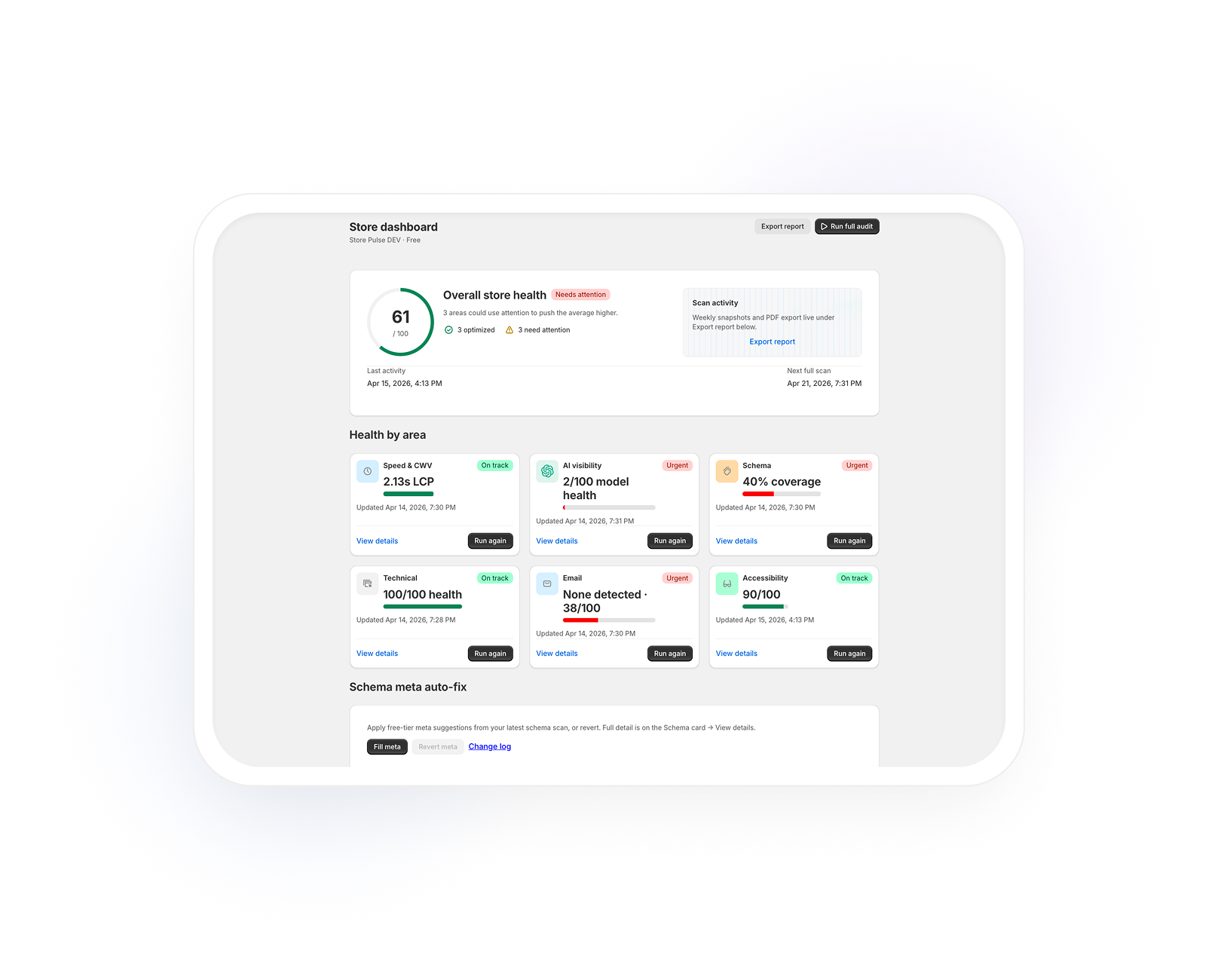 StorePulse dashboard preview